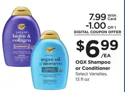 Ralphs OGX Shampoo or Conditioner offer
