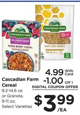Ralphs Cascadian Farm Cereal offer