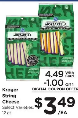Ralphs Kroger String Cheese offer