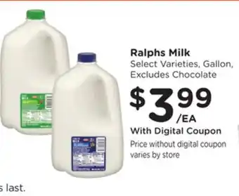 Ralphs Ralphs Milk offer