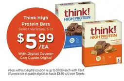 Ralphs Think High Protein Bars offer