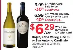 Ralphs Bogle, Edna Valley, Line 39 Or San Antonio Cardinale offer