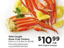 Ralphs Wild-Caught Snow Crab Clusters offer