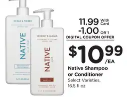 Ralphs Native Shampoo or Conditioner offer