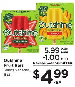 Ralphs Outshine Fruit Bars offer