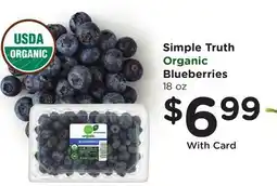 Ralphs Simple Truth Organic Blueberries offer