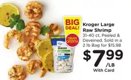 Ralphs Kroger Large Raw Shrimp offer