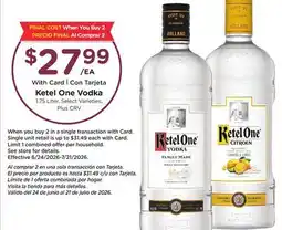 Ralphs Ketel One Vodka offer
