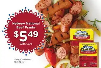 Ralphs Hebrew National Beef Franks offer
