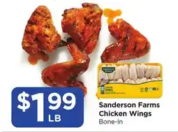 Food 4 Less Sanderson Farms Chicken Wings offer