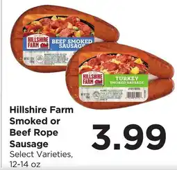 Food 4 Less Hillshire Farm Smoked or Beef Rope Sausage offer