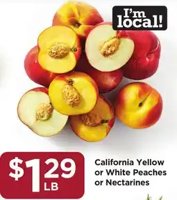 Food 4 Less California Yellow or White Peaches or Nectarines offer