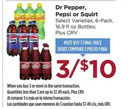 Food 4 Less Dr Pepper, Pepsi or Squirt offer