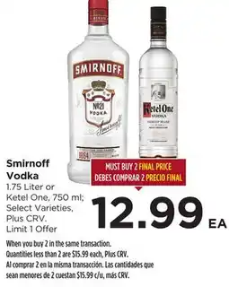 Food 4 Less Smirnoff Vodka offer