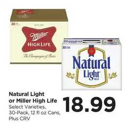 Food 4 Less Natural Light or Miller High Life offer