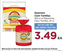 Food 4 Less Guerrero Corn Tortillas offer