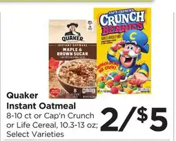 Food 4 Less Quaker Instant Oatmeal offer