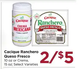 Food 4 Less Cacique Ranchero Queso Fresco offer