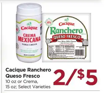 Food 4 Less Cacique Ranchero Queso Fresco offer