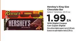 Food 4 Less Hershey's King Size Chocolate Bar offer