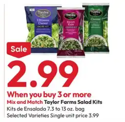 Stater Bros Taylor Farms Salad Kits offer