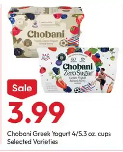 Stater Bros Chobani Greek Yogurt offer