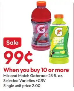 Stater Bros Gatorade offer