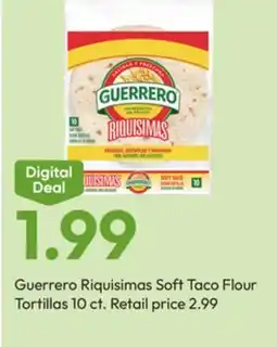 Stater Bros Guerrero Riquisimas Soft Taco Flour Tortillas offer