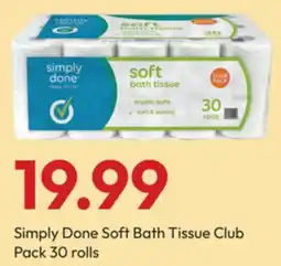 Stater Bros Simply Done Soft Bath Tissue Club offer