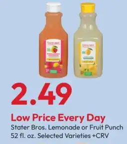 Stater Bros Stater Bros. Lemonade or Fruit Punch offer