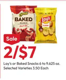 Stater Bros Lay's or Baked Snacks offer