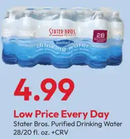 Stater Bros Stater Bros. Purified Drinking Water offer
