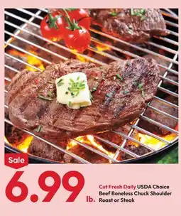 Stater Bros USDA Choice Beef Boneless Chuck Shoulder Roast or Steak offer