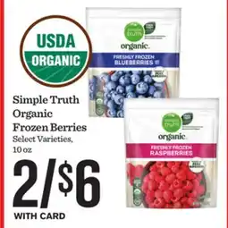 Mariano's Simple Truth Organic Frozen Berries offer