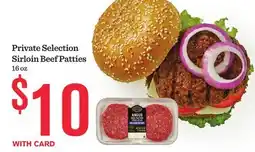 Mariano's Private Selection Sirloin Beef Patties offer