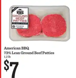 Mariano's American BBQ 73% Lean Ground Beef Patties offer