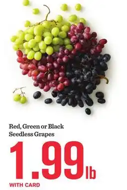 Mariano's Red, Green or Black Seedless Grapes offer