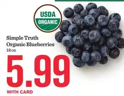 Mariano's Simple Truth Organic Blueberries offer