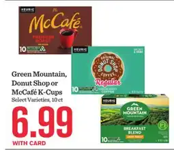 Mariano's Green Mountain, Donut Shop or McCafé K-Cups offer