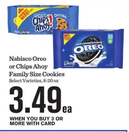 Mariano's Nabisco Oreo or Chips Ahoy Family Size Cookies offer