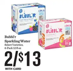 Mariano's Bubbl'r Sparkling Water offer