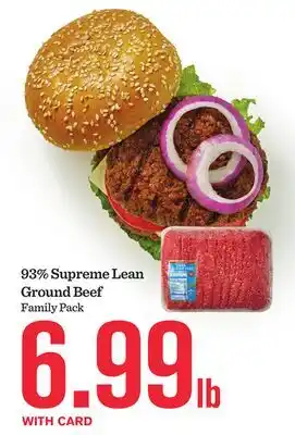 Mariano's 93% Supreme Lean Ground Beef offer