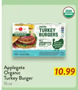 Fresh Thyme Applegate Organic Turkey Burger offer