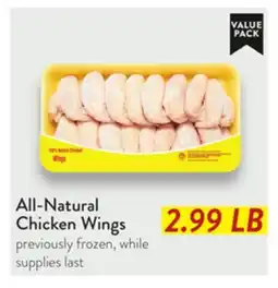 Fresh Thyme All-Natural Chicken Wings offer