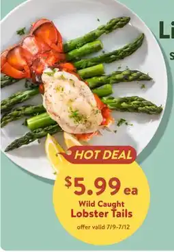 Fresh Thyme Wild Caught Lobster Tails offer