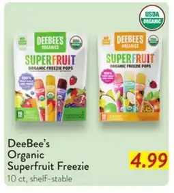 Fresh Thyme Deebee's Organic Superfruit Freezie offer