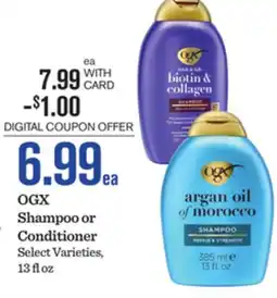 Mariano's OGX Shampoo or Conditioner offer