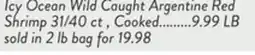 Fresh Thyme Icy Ocean Wild Caught Argentine Red Shrimp offer