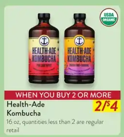 Fresh Thyme Health-Ade Kombucha offer