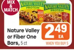 Tony’s Fresh Market Nature Valley or Fiber One Bars offer